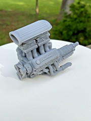 Pontiac 455 V8 Engine Tunnel Ram Naturally Aspirated 1 24 Scale Hot Rod Model