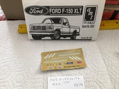 AMT 1/25 VINTAGE 1993 FORD F-150 XLT INSTRUCTION/DECAL CIRCA 1993