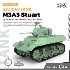 SSMODEL SS35506 1/35 Military Model Kit US M3A3 Stuart Light Tank