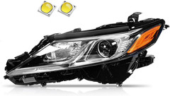 2018-2022 Camry L LE SE Headlights,Led Projector Headlight Assembly Compatible w