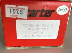 Starter Le Mans 1989 Porsche 962 C Blaupunkt N 8 Resin Kit 1:43 Made In France