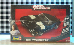 Fast & Furious Dom’s ’71 Plymouth GTX 1:24 scale Revell Model Kit Sealed