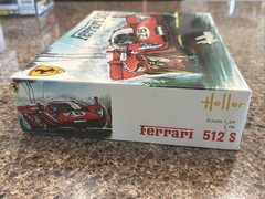 HELLER 1/24 SCALE FERRARI 512S FACTORY SEALED INSIDE KIT! CIRCA 1989! VMCP!