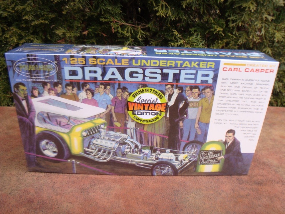 Carl Casper Undertaker Dragster Model Kit- 1/25 scale by Polar Lights #996 NEW