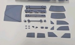 ABS-LIKE RESIN 3D PRINTED 1/25 1977 PONTIAC LEMANS 4-DOOR BODY AND RELATED PARTS