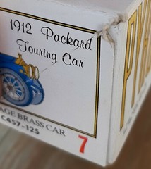 Vintage 1967 Pyro Brass Car 1912 Packard Touring Car Model Kit in box, complete