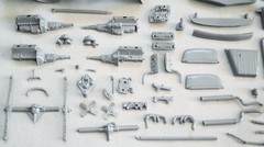 AMT TROPHY SERIES ’49 MERCURY 3 in 1 CUSTOMIZING KIT 1/25 grey plastic