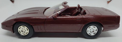 1988 Chevy Corvette Roadster Dark Red Maroon Promo Chevrolet dealer AMT