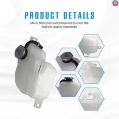 603-453 Radiator Coolant Overflow Bottle Reservoir Tank w/Cap & Tube for