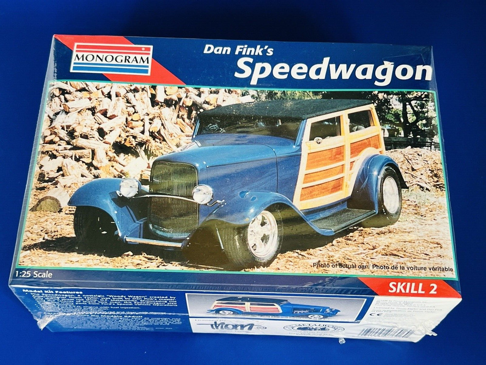 Dan Fink’s Speedwagon Monogram Nostalgic Woody Wagon 1:25 Scale Model Kit sealed