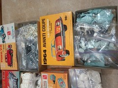 Vintage 60’s 70’s MODEL KIT Junkyard Graveyard Car Parts Boxes LOT Huge 750+