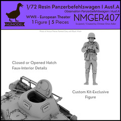 NUMODEL NMGER407 | 1/72 Resin WWII Panzerbefehlswagen I (Sd.Kfz. 265) Ausf A Kit
