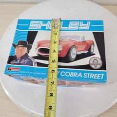 Monogram Shelby 427 Cobra Street 1:24 Model Kit 1989 Open Box Appears Complete