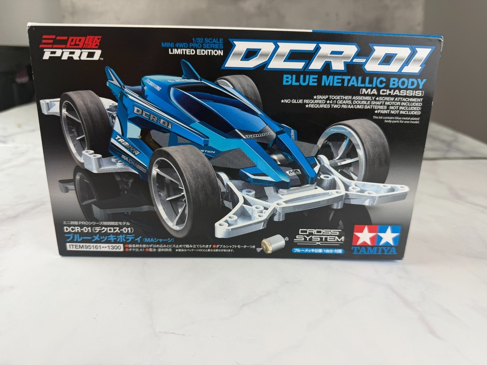 Tamiya 95161 Mini 4WD DCR-01 BLUE METALLIC BODY (MA CHASSIS) 1/32
