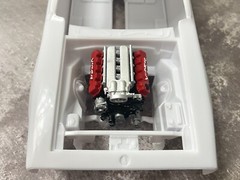 Resin Dodge Viper V10 engine for scale model cars, 1/24 1/25