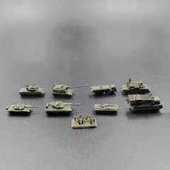 1/350 Russian armored vehicle kit model （8 vehicles+a group of soldiers ）