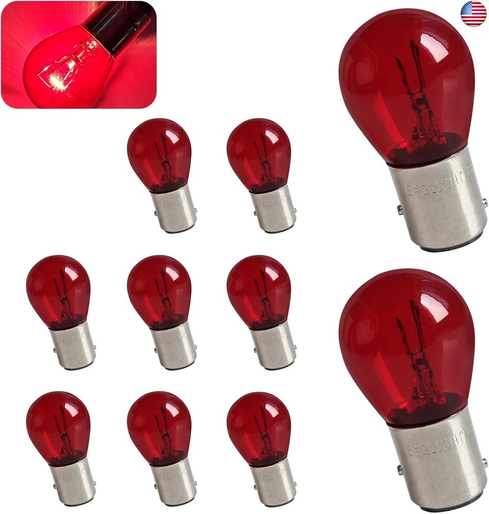 10 PCS 1157 Light Bulbs, P21/5W S25 12V 21/5W BAY15D Turn Signal Light Bulbs,