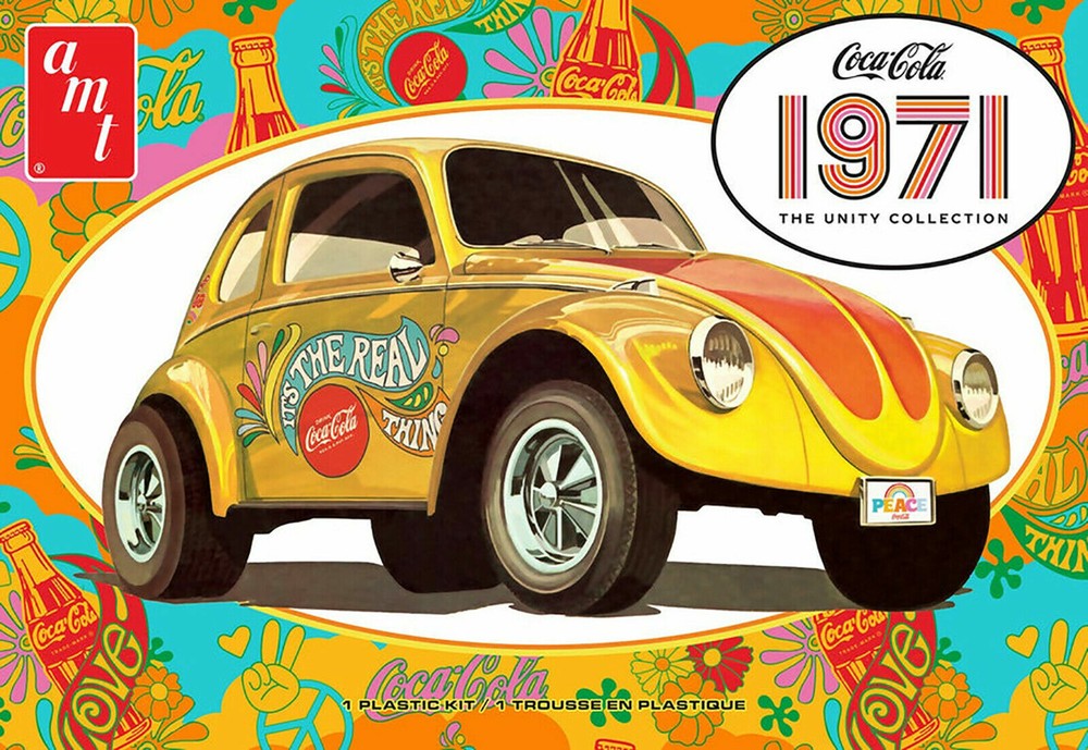 AMT VOLKSWAGEN SUPERBUG 1971 UNITY w/COKE GRAPHICS 1:25 SCALE KIT #1284~NEW