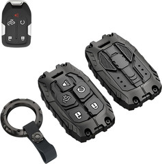 Heavy Key Fob Cover Case Protector for GMC, Keychain, Accessories for 2023 2022