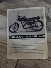1/8 Vintage 1970 Kit Revell No. H-1228 KAWASAKI MACH III Complete in Open Box