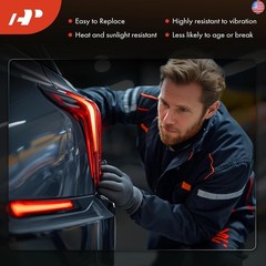 A-Premium 4-PC Rear Inner and Outer Parking Assist Sensor Retainer Bezels