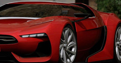 Citroen Rare Le Mans Concept Car12DS21Pallas24Custom Built Metal Body1:18Model