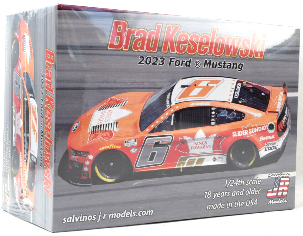 Salvinos JR Models “King’s Hawaiian” Brad Keselowski 2023 Ford Mustang 1/24 Kit