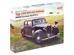 Typ 320 (W142) Saloon, WWII German Staff Car (Plastic model kit) 1/35 ICM 35537