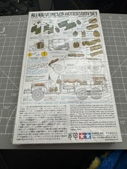 Tamiya 1/35 Scale Allied Vehicles Accessory Model Kit #35229 Incomplete