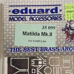 Eduard Brass Detail Set 35099 Matilda MK II Made In Czech Republic Model War