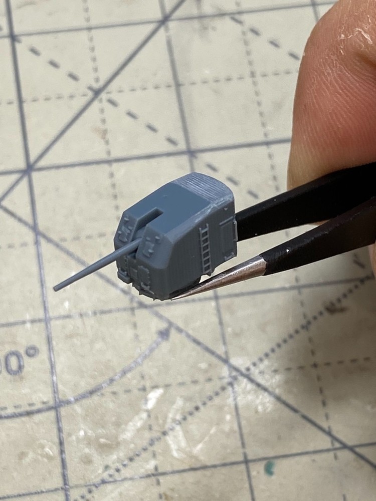 3D 1/200/350/700 American Mk.30 127mm naval gun Unpainted