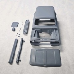 ABS-LIKE RESIN 3D PRINTED 1/25 1966 FORD F-250 CREW CAB PICK UP CAB SET