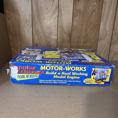 Popular Mechanics For Kids Motor-Works model Engine KIT NEW Open Box Sealed Bags