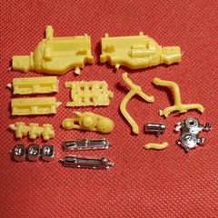 Custom Tri Power Engine 1936 Ford Roadster 1:25 Scale Model Car Part AMT
