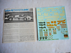 Hasegawa Taka-Q Le Mans Toyota 88C Model Kit Team Tom’s 1/24 MIB Sealed Parts