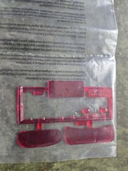 AMT 1/25 1940 WILLYS PICKUP GASSER Windshield & Back Glass Clear & Red STK W76