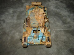 Built 4 Defiance Tank w/Driver 6-3/4 inches long Well Built & Painted Excellent