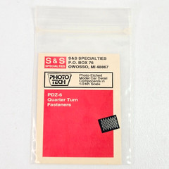 S&S Specialties PDZ-6 Quarter Turn Fasteners 1/24 Model Car Detail Components