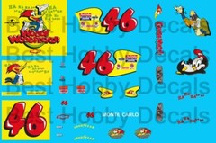 #46 Wally Dallenback Woody Woodpecker 1998 Chevrolet 1/24th + 1/25th Decals