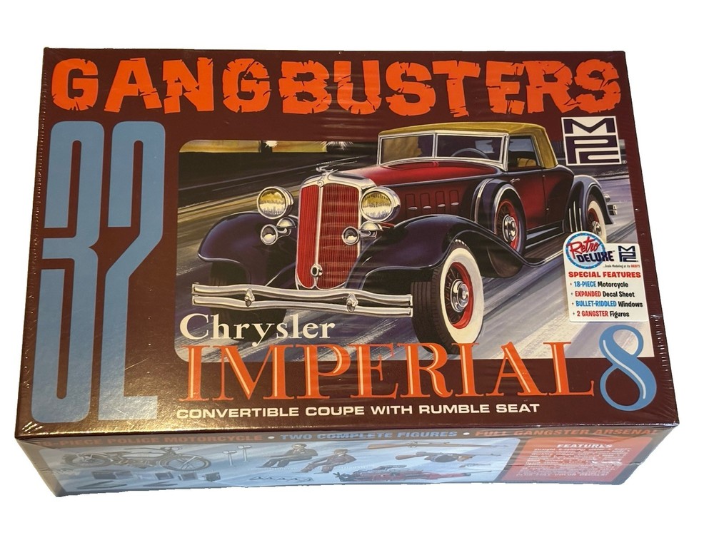MPC 1932 Chrysler Imperial Gangbusters Model Kit Sealed
