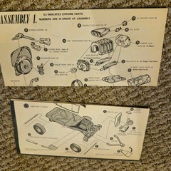 Lot/6 Vintage 1960’s Model Car Kit Instructions AMT IMC FORD LOTUS INDY – DODGE