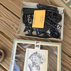 Looks Unused Renwal Blueprint Model The Visible V8 auto engine vintage 1960