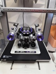 LS3 6.2L Twin Turbo Engine 1/6 Scale 3D Printed Display Model V8