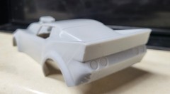 1/24 scale resin 3d printed Chevy Corvette funny car drag body model slot car