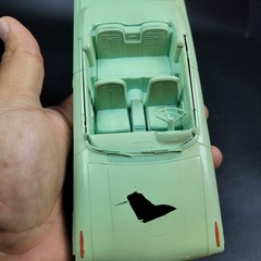 AMT 1:25 1964 Ford Galaxie 500 Convertible Promo Green For Parts