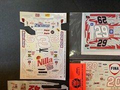 7 NASCAR 1/24 Water Slide Decal Lot Tony Stewart Dale Earnhardt Jr Kevin Harvick