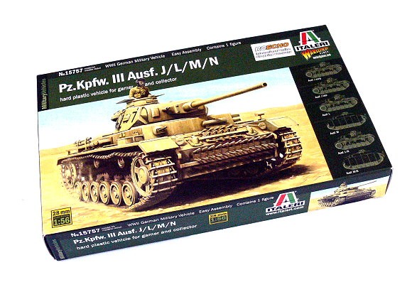 ITALERI 15757 Military Model 1/56 Pz.Kpfw. III Ausf. J/L/M/N Scale Hobby T5757