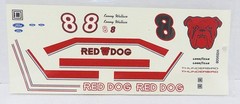 NASCAR DECAL # 8 RED DOG 1996 FORD THUNDERBIRD KENNY WALLACE BRD 1/24