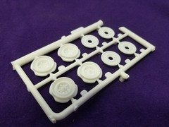 1960 Chevy Nomad Station Wagon STEEL WHEELS from AMT 1:25 Model Kit 60 STEELIES