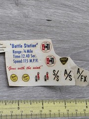 Vintage Lot of Original Model Kit Stickers Decals Water Transfers 1960s